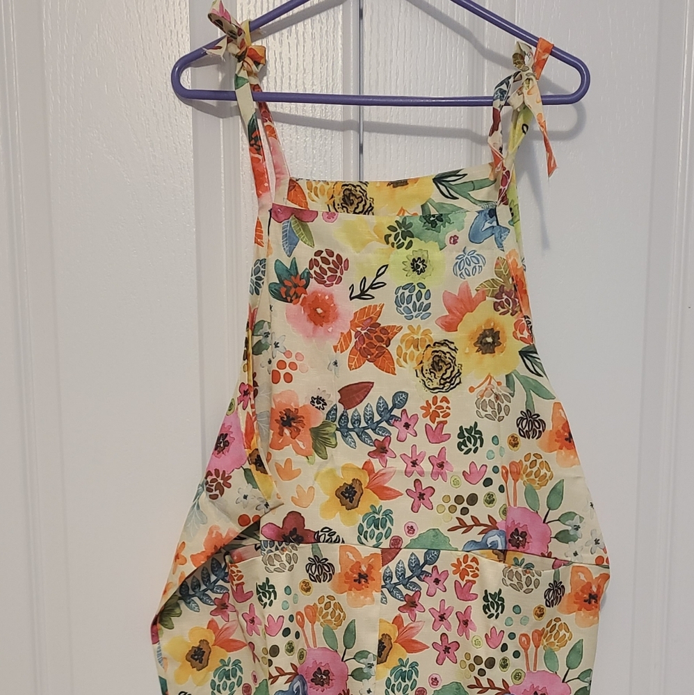 Floral overalls